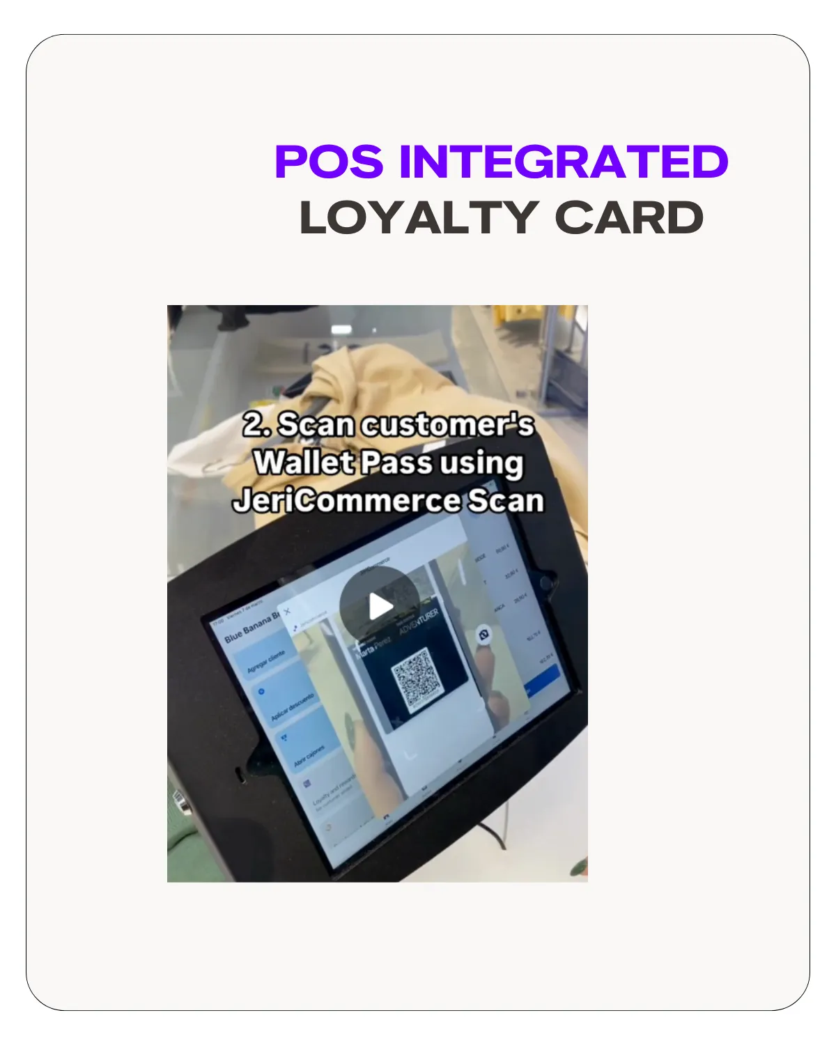Blue Banana POS loyalty card