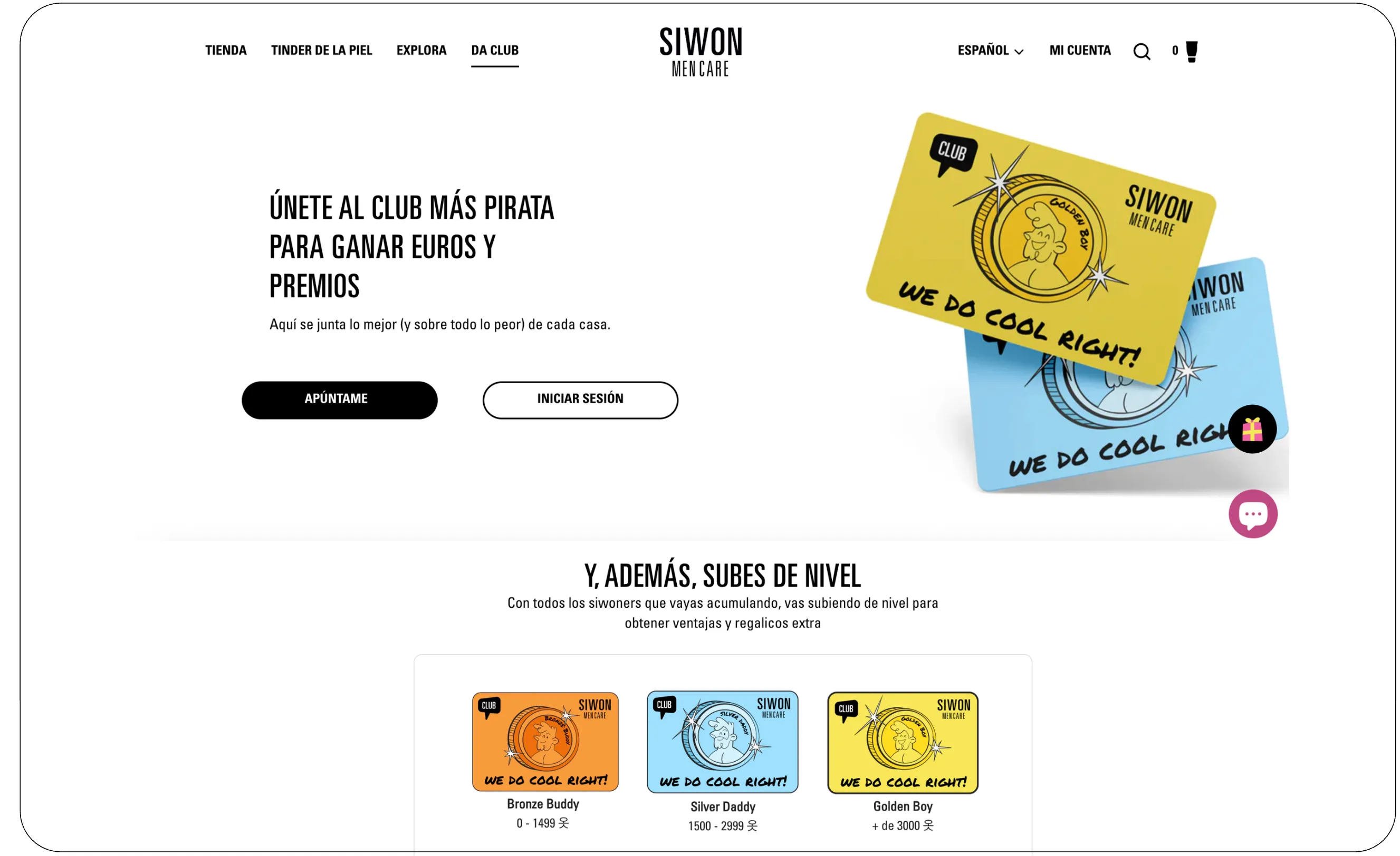 Siwon Da Club card design
