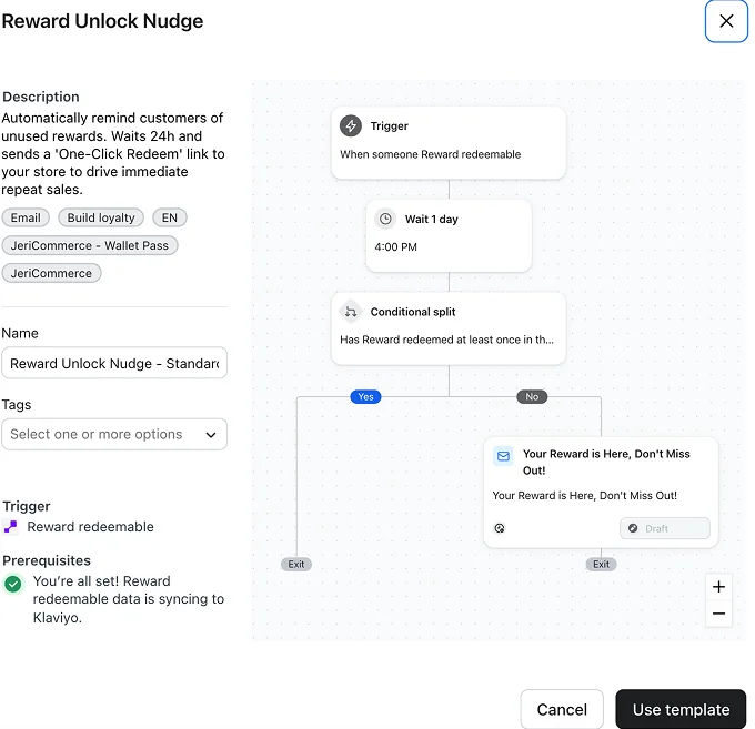 Klaviyo integration with wallet notifications